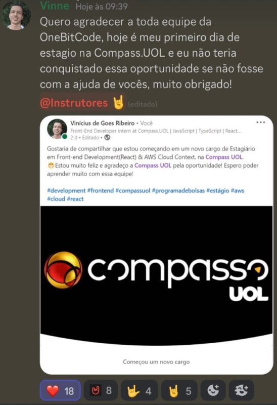 Gestor de Automações com NoCode e IA depoimento e resultados prints de alunos